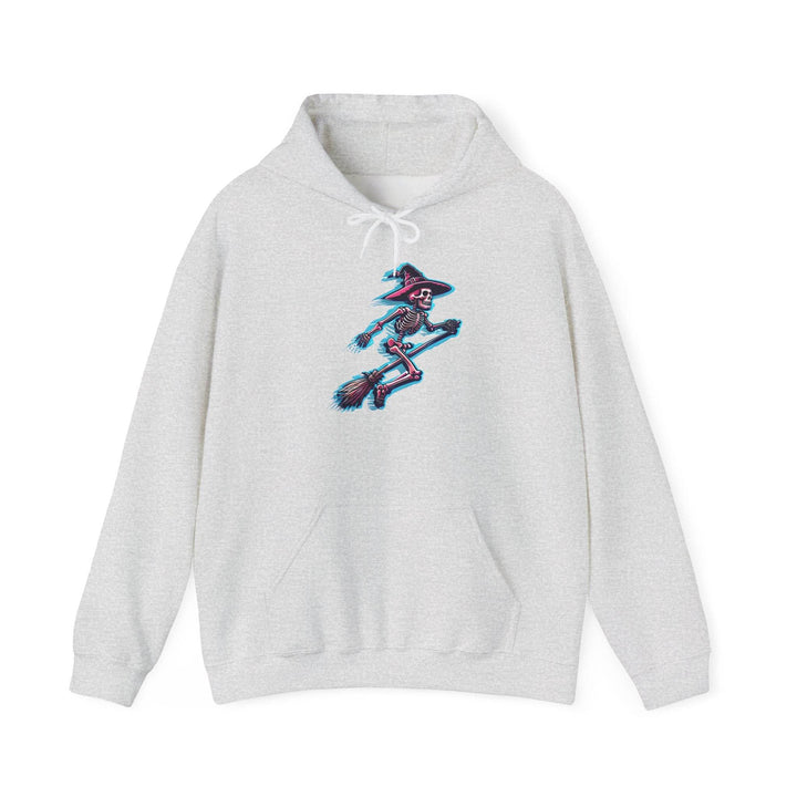Witch Hooded Sweatshirt with Skeleton Design - Gutsy Garb