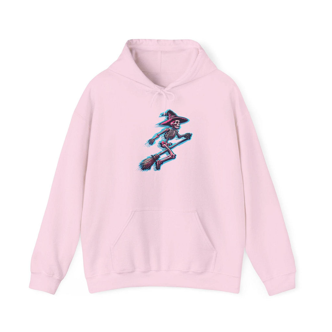 Witch Hooded Sweatshirt with Skeleton Design - Gutsy Garb
