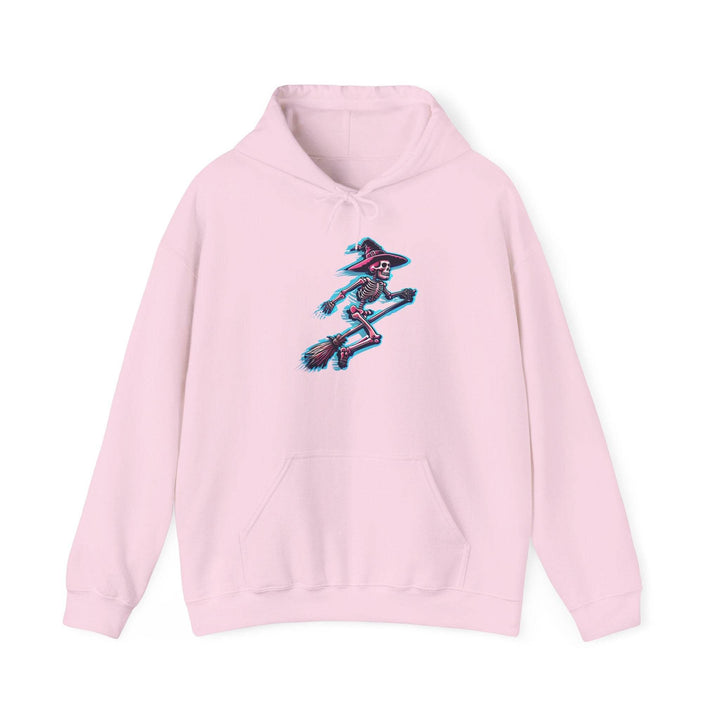 Witch Hooded Sweatshirt with Skeleton Design - Gutsy Garb