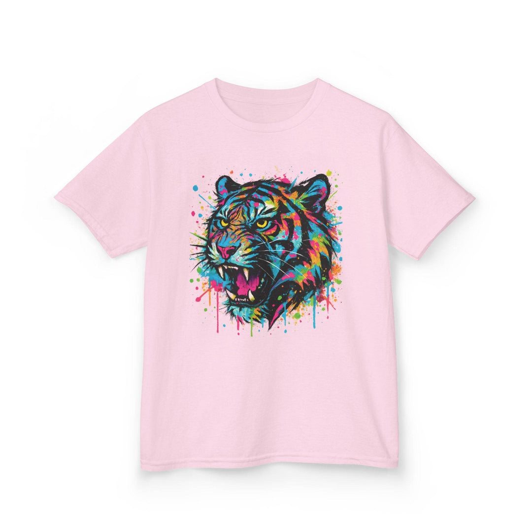 Graffiti Tiger Kids Tee - Bold, Colorful Design - Gutsy Garb