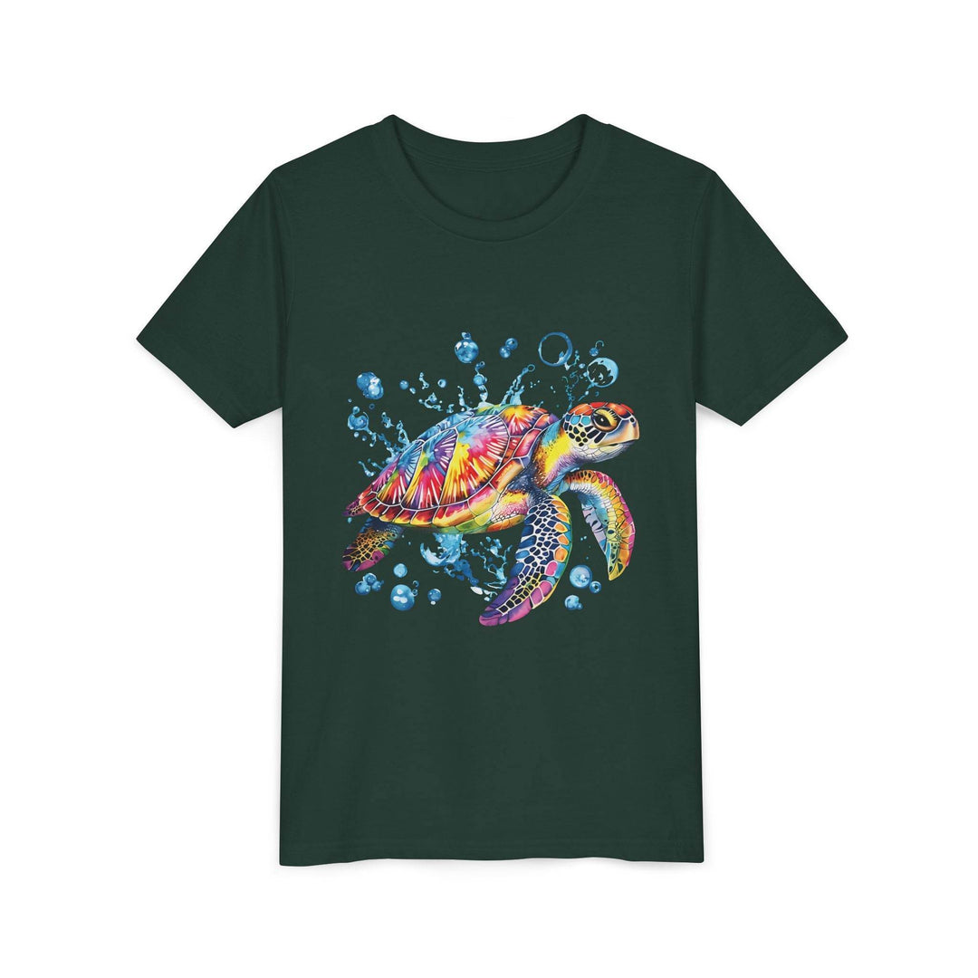 Colorful Turtle Youth Tee - Bold Kids Shirt - Gutsy Garb