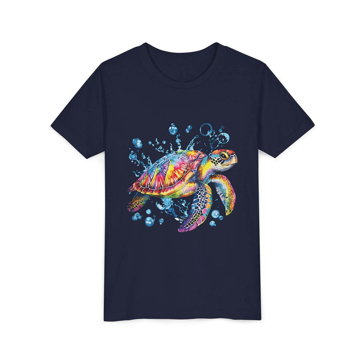 Colorful Turtle Youth Tee - Bold Kids Shirt - Gutsy Garb