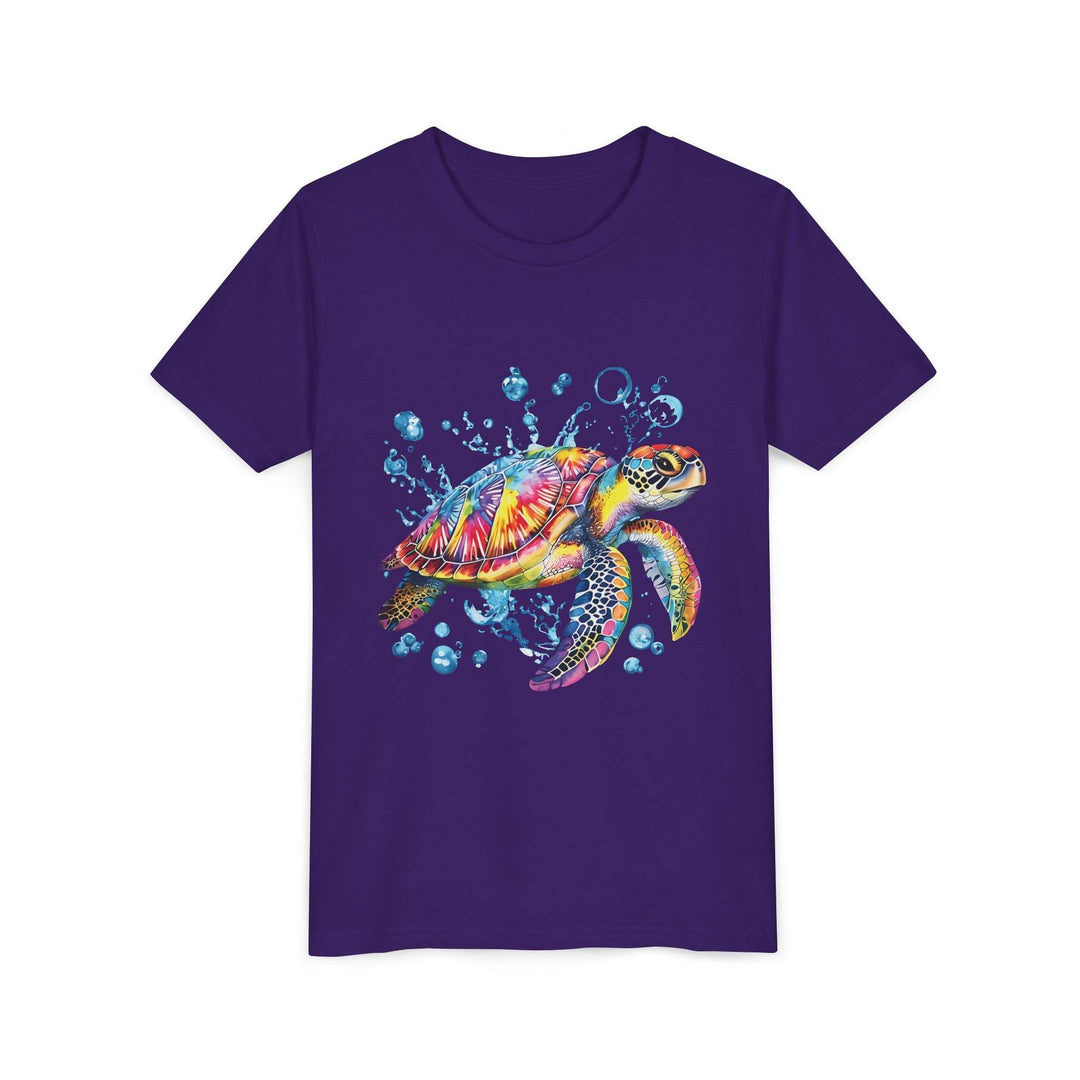 Colorful Turtle Youth Tee - Bold Kids Shirt - Gutsy Garb