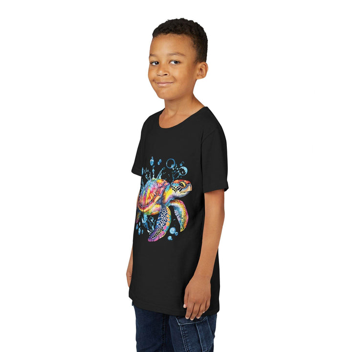 Colorful Turtle Youth Tee - Bold Kids Shirt - Gutsy Garb