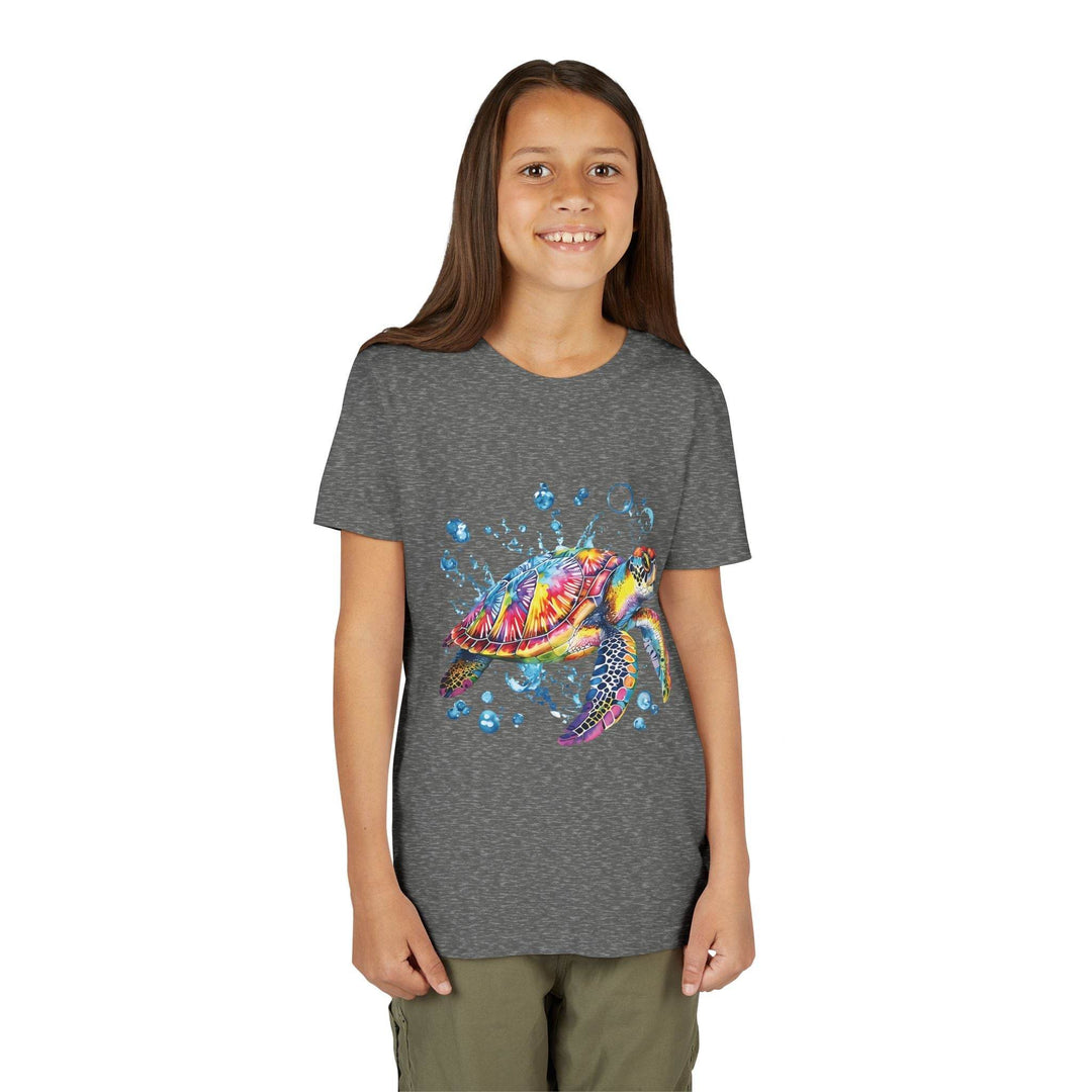 Colorful Turtle Youth Tee - Bold Kids Shirt - Gutsy Garb