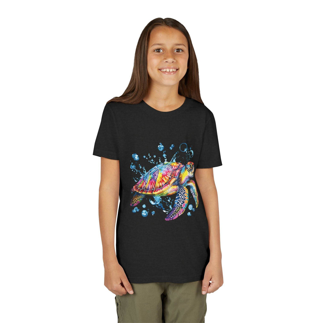 Colorful Turtle Youth Tee - Bold Kids Shirt - Gutsy Garb