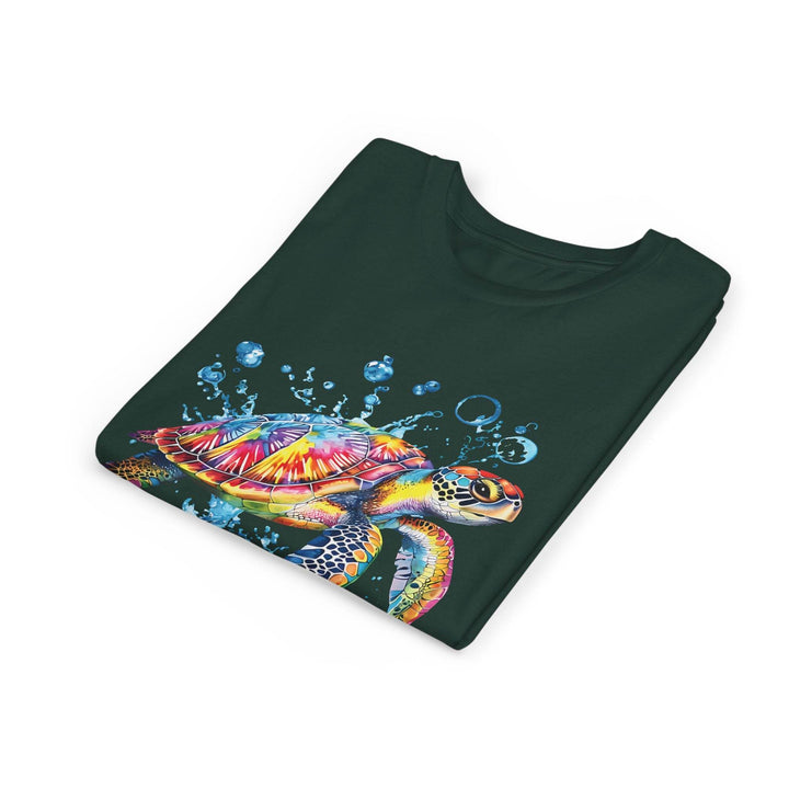 Colorful Turtle Youth Tee - Bold Kids Shirt - Gutsy Garb