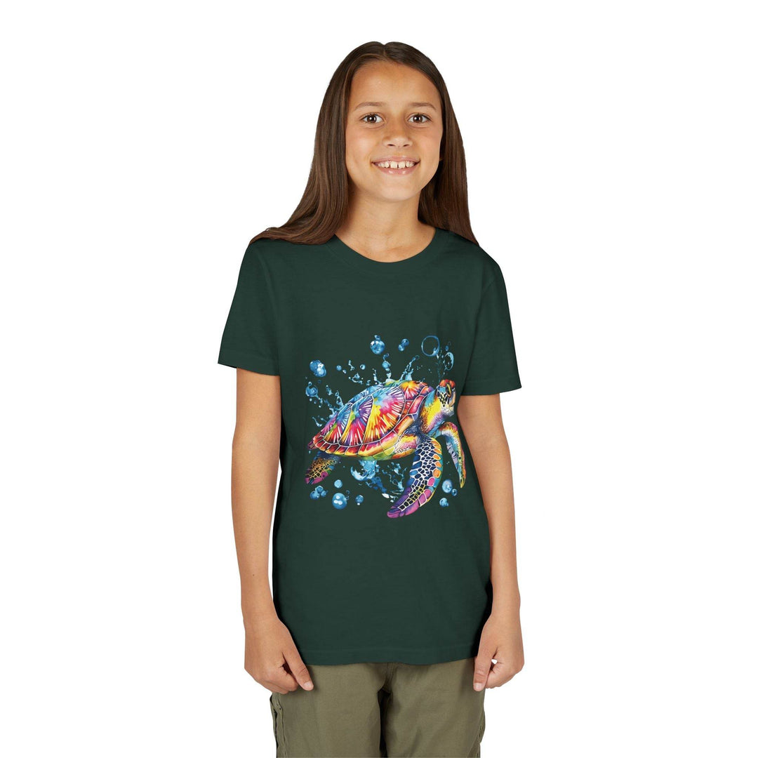 Colorful Turtle Youth Tee - Bold Kids Shirt - Gutsy Garb