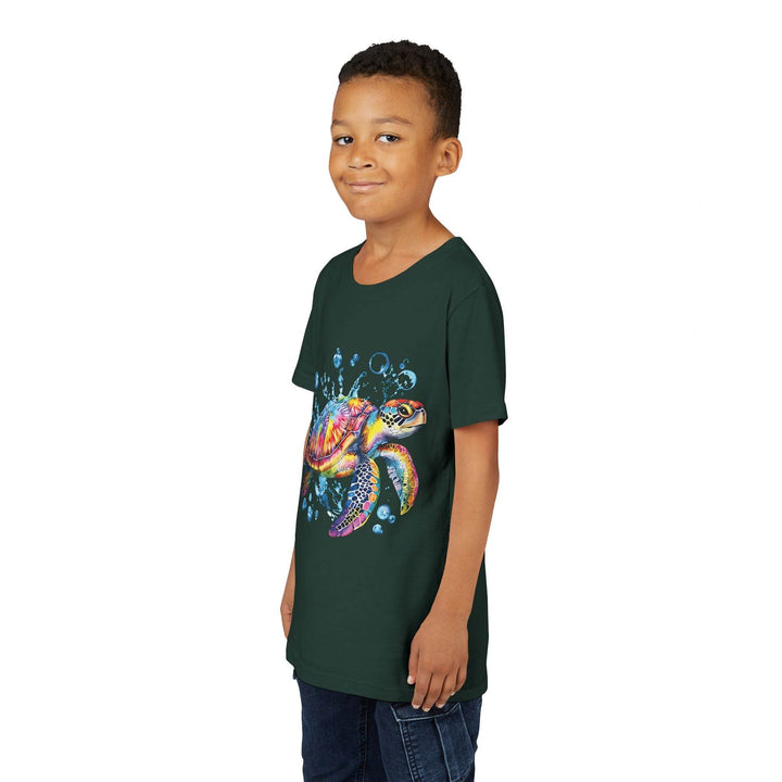 Colorful Turtle Youth Tee - Bold Kids Shirt - Gutsy Garb