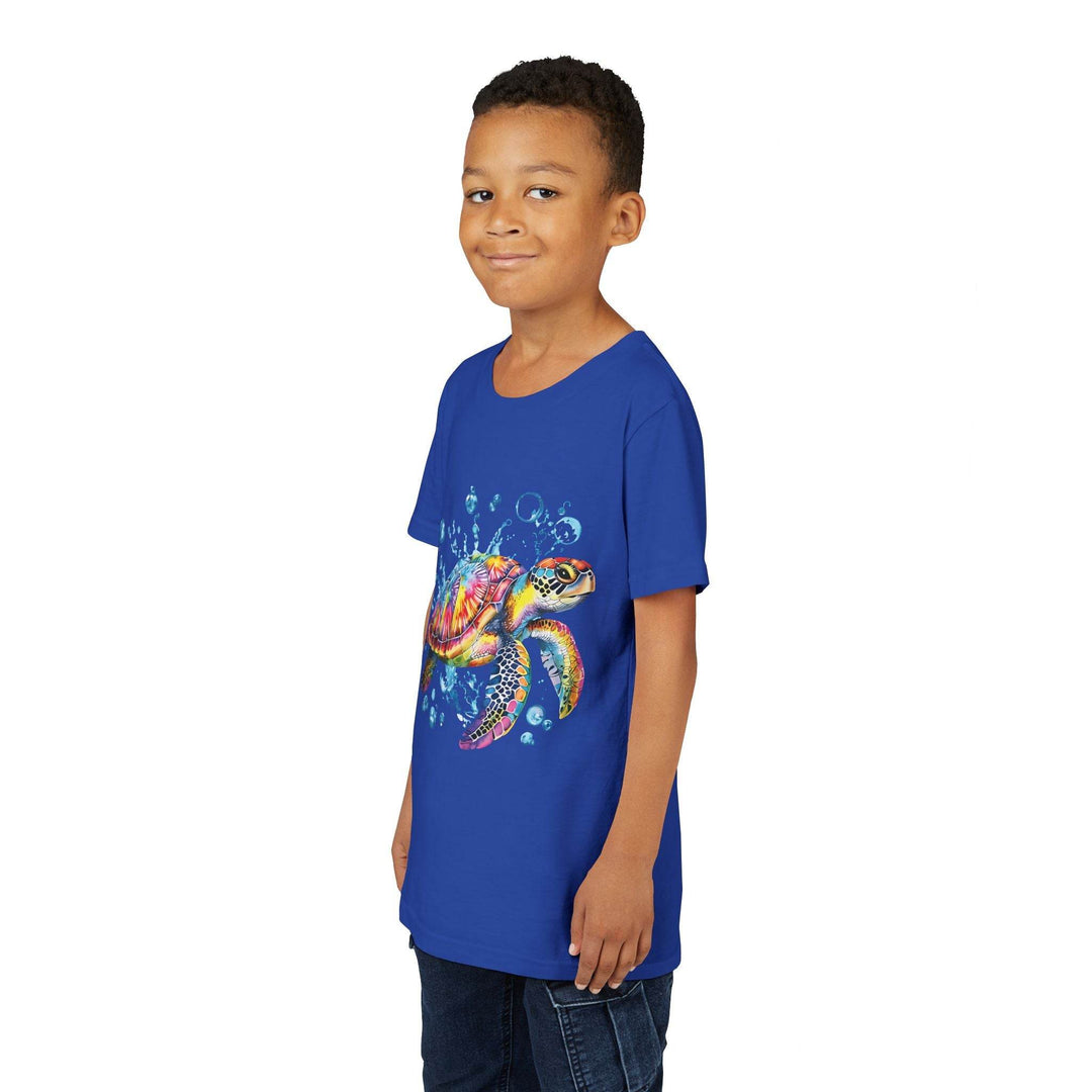 Colorful Turtle Youth Tee - Bold Kids Shirt - Gutsy Garb
