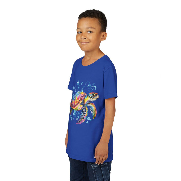 Colorful Turtle Youth Tee - Bold Kids Shirt - Gutsy Garb