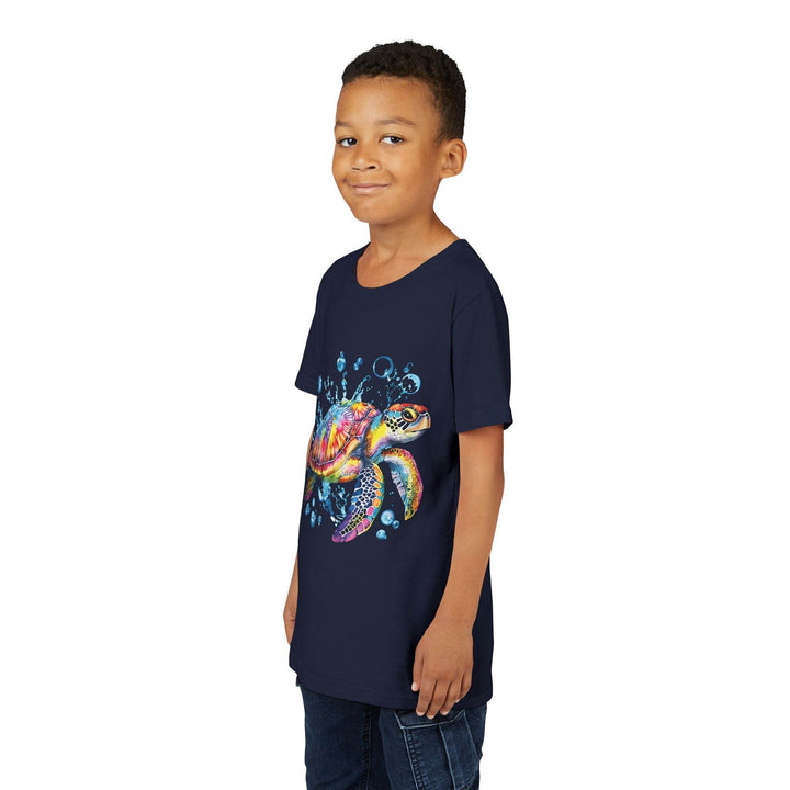 Colorful Turtle Youth Tee - Bold Kids Shirt - Gutsy Garb