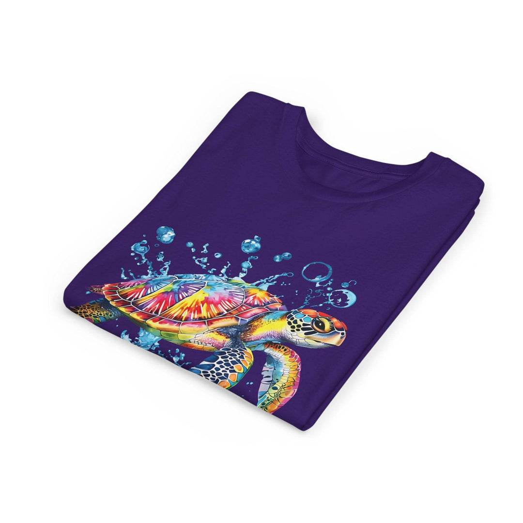 Colorful Turtle Youth Tee - Bold Kids Shirt - Gutsy Garb