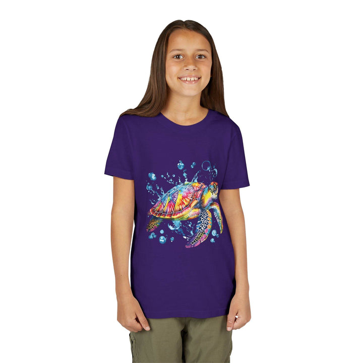 Colorful Turtle Youth Tee - Bold Kids Shirt - Gutsy Garb