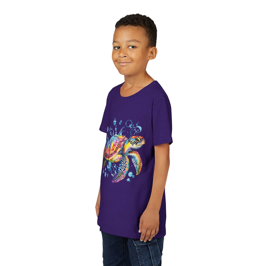 Colorful Turtle Youth Tee - Bold Kids Shirt - Gutsy Garb
