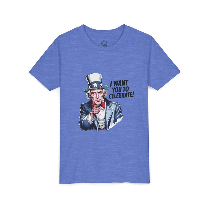 Patriotic Youth T-Shirt with Uncle Sam Design - Gutsy Garb