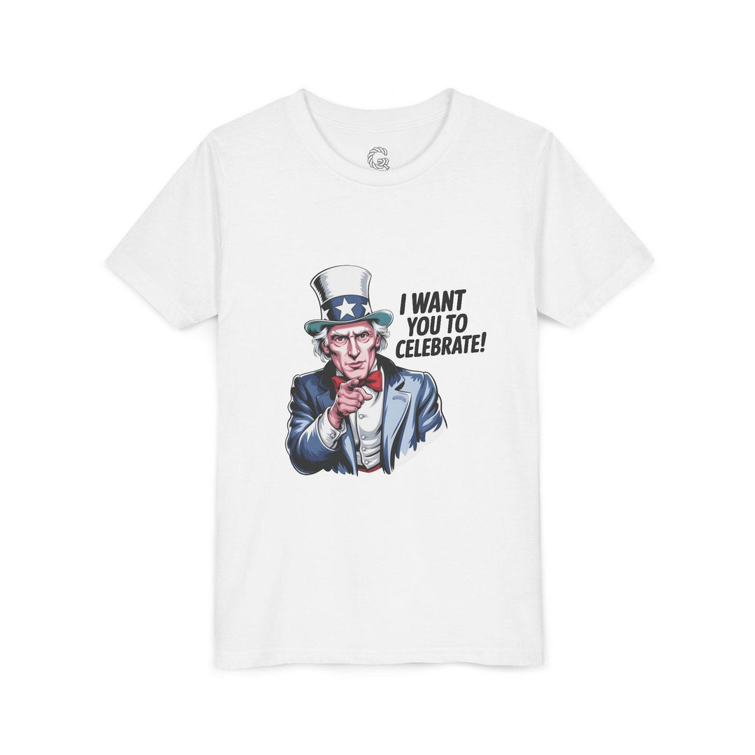 Patriotic Youth T-Shirt with Uncle Sam Design - Gutsy Garb