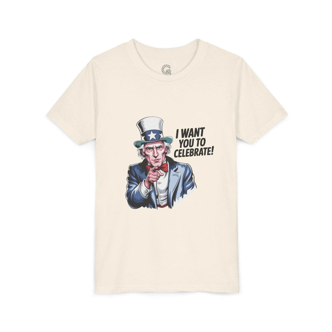 Patriotic Youth T-Shirt with Uncle Sam Design - Gutsy Garb
