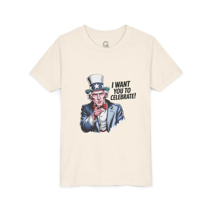 Patriotic Youth T-Shirt with Uncle Sam Design - Gutsy Garb