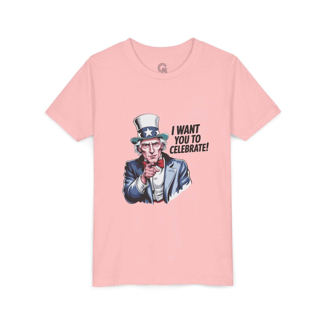 Patriotic Youth T-Shirt with Uncle Sam Design - Gutsy Garb