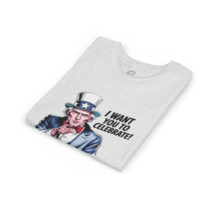 Patriotic Youth T-Shirt with Uncle Sam Design - Gutsy Garb