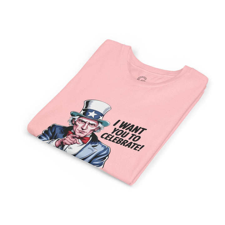 Patriotic Youth T-Shirt with Uncle Sam Design - Gutsy Garb