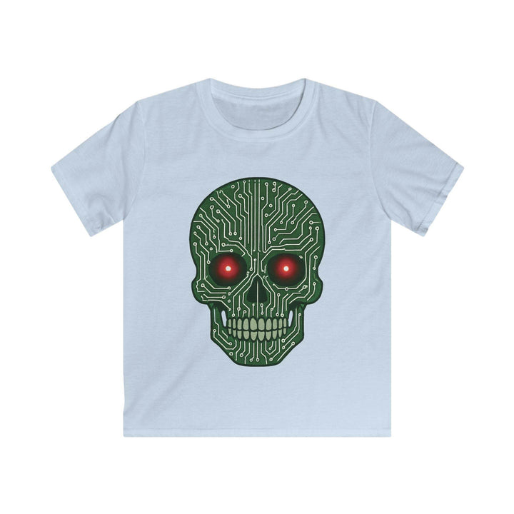 Kids Tech Skull T-Shirt - Bold Circuit Design - Gutsy Garb