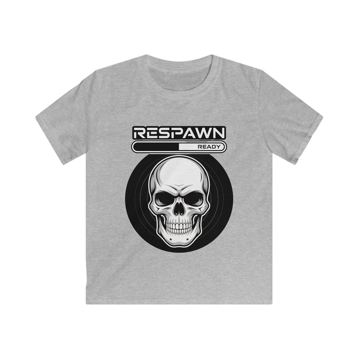 Kids Graphic Tee - RESPAWN READY Skull Design, Video Game Shirt, Funny Kids T-Shirt, Halloween Costume, Gaming Gift for Children - Gutsy Garb