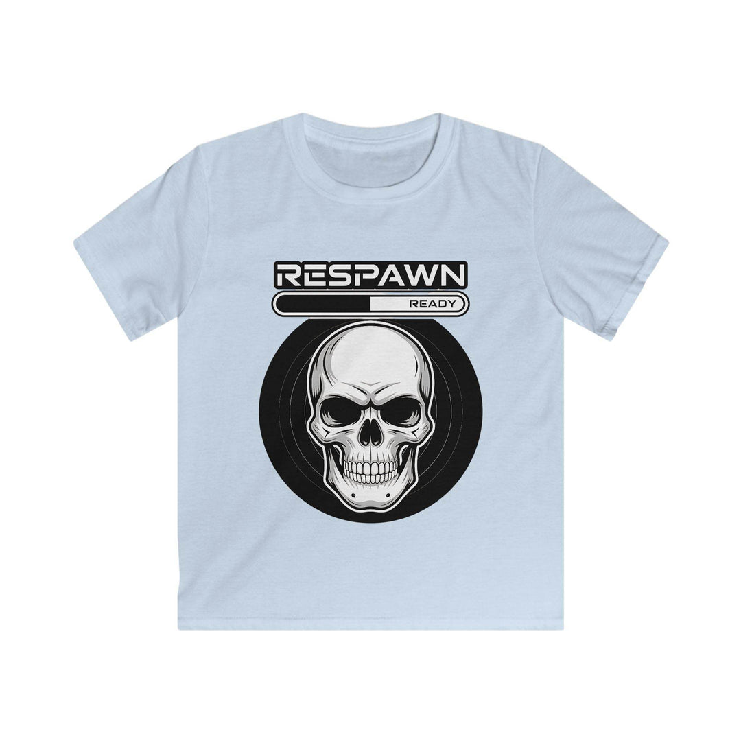 Kids Graphic Tee - RESPAWN READY Skull Design, Video Game Shirt, Funny Kids T-Shirt, Halloween Costume, Gaming Gift for Children - Gutsy Garb
