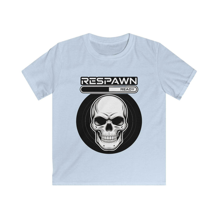 Kids Graphic Tee - RESPAWN READY Skull Design, Video Game Shirt, Funny Kids T-Shirt, Halloween Costume, Gaming Gift for Children - Gutsy Garb