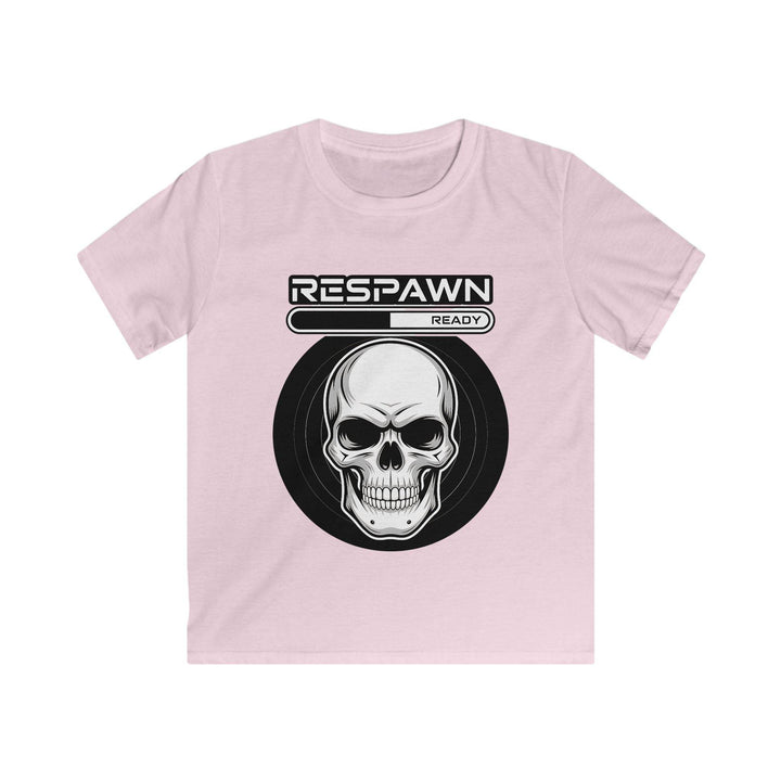 Kids Graphic Tee - RESPAWN READY Skull Design, Video Game Shirt, Funny Kids T-Shirt, Halloween Costume, Gaming Gift for Children - Gutsy Garb
