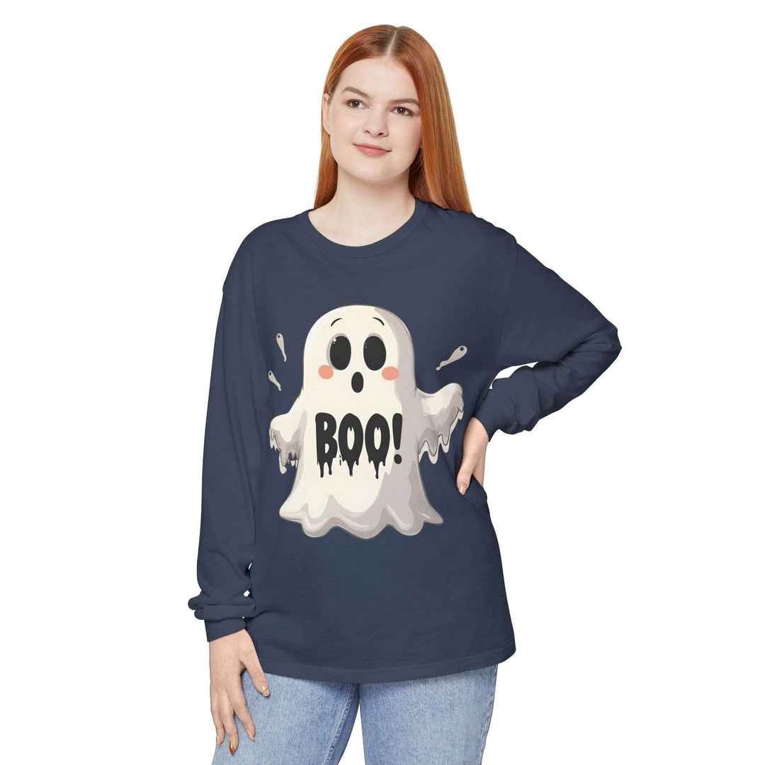 Fall Fashion Ghost Top Long-Sleeve Tee - Gutsy Garb