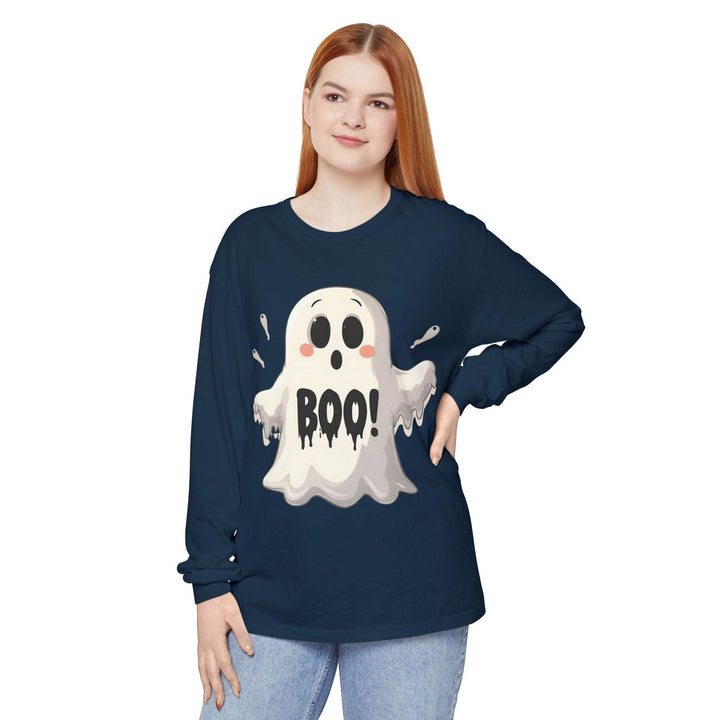 Fall Fashion Ghost Top Long-Sleeve Tee - Gutsy Garb