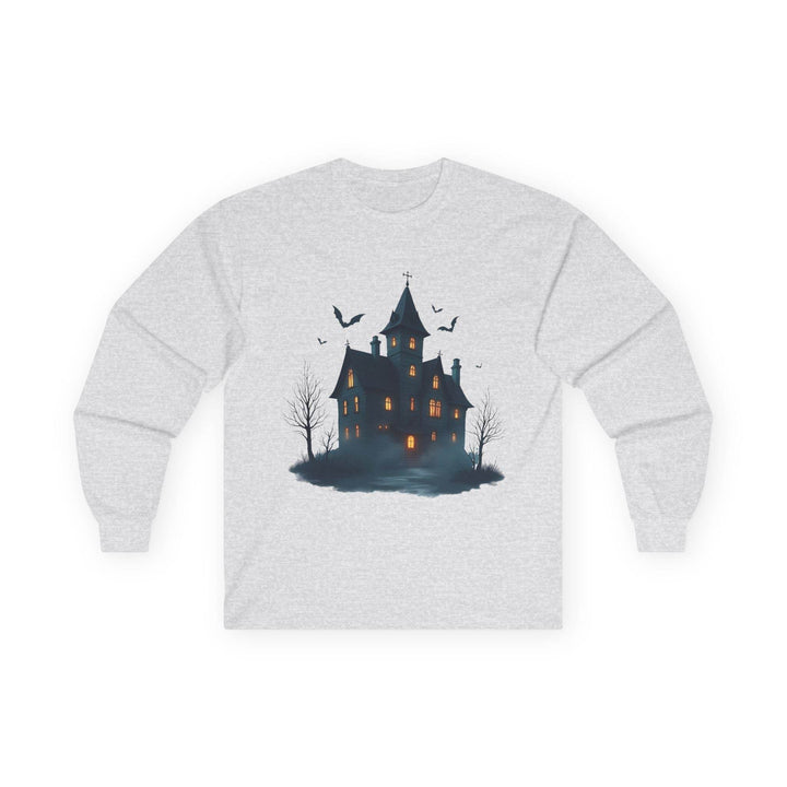 Haunted House Long Sleeve Shirt - Bold Halloween Style - Gutsy Garb