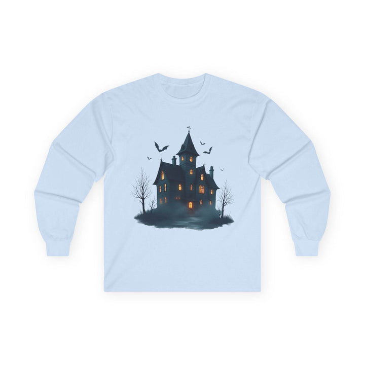 Haunted House Long Sleeve Shirt - Bold Halloween Style - Gutsy Garb