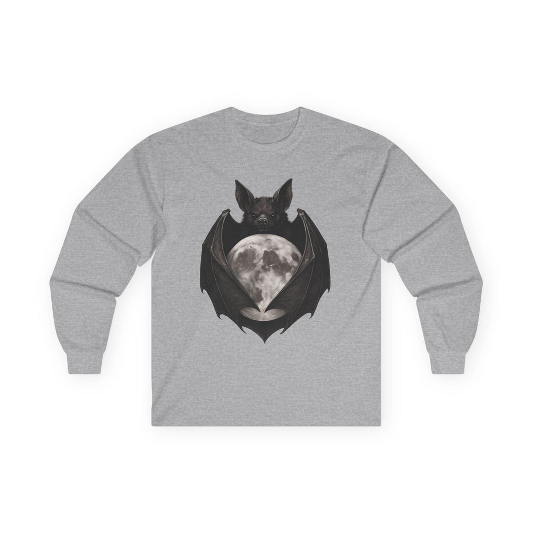 Moonlit Bat Long Sleeve Shirt - Bold & Edgy - Gutsy Garb