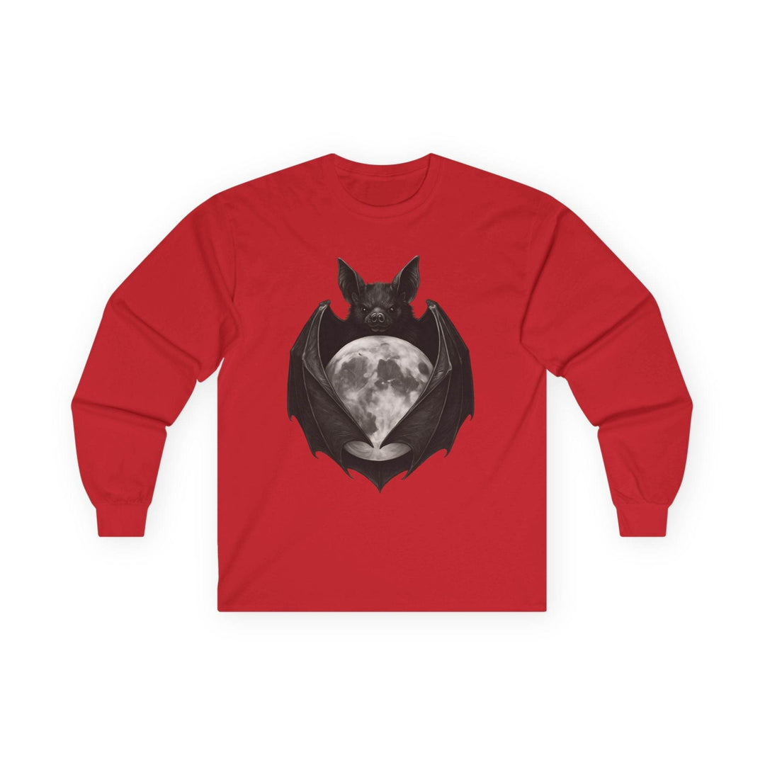Moonlit Bat Long Sleeve Shirt - Bold & Edgy - Gutsy Garb