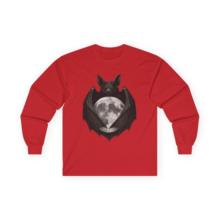 Moonlit Bat Long Sleeve Shirt - Bold & Edgy - Gutsy Garb