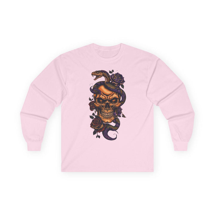 Skull and Rose Graphic Tee Long-Sleeve Shirt - Gutsy Garb