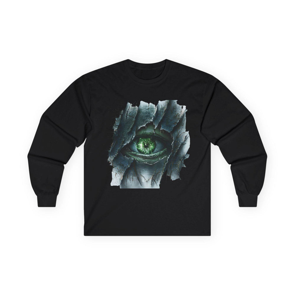 Peeking Eye Long Sleeve Halloween Top White - Gutsy Garb