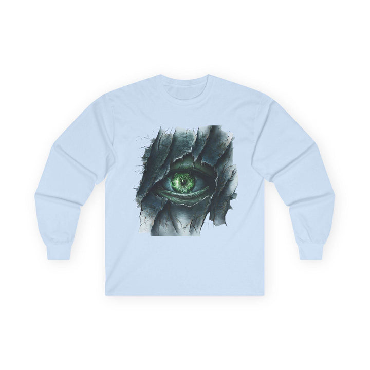 Peeking Eye Long Sleeve Halloween Top White - Gutsy Garb