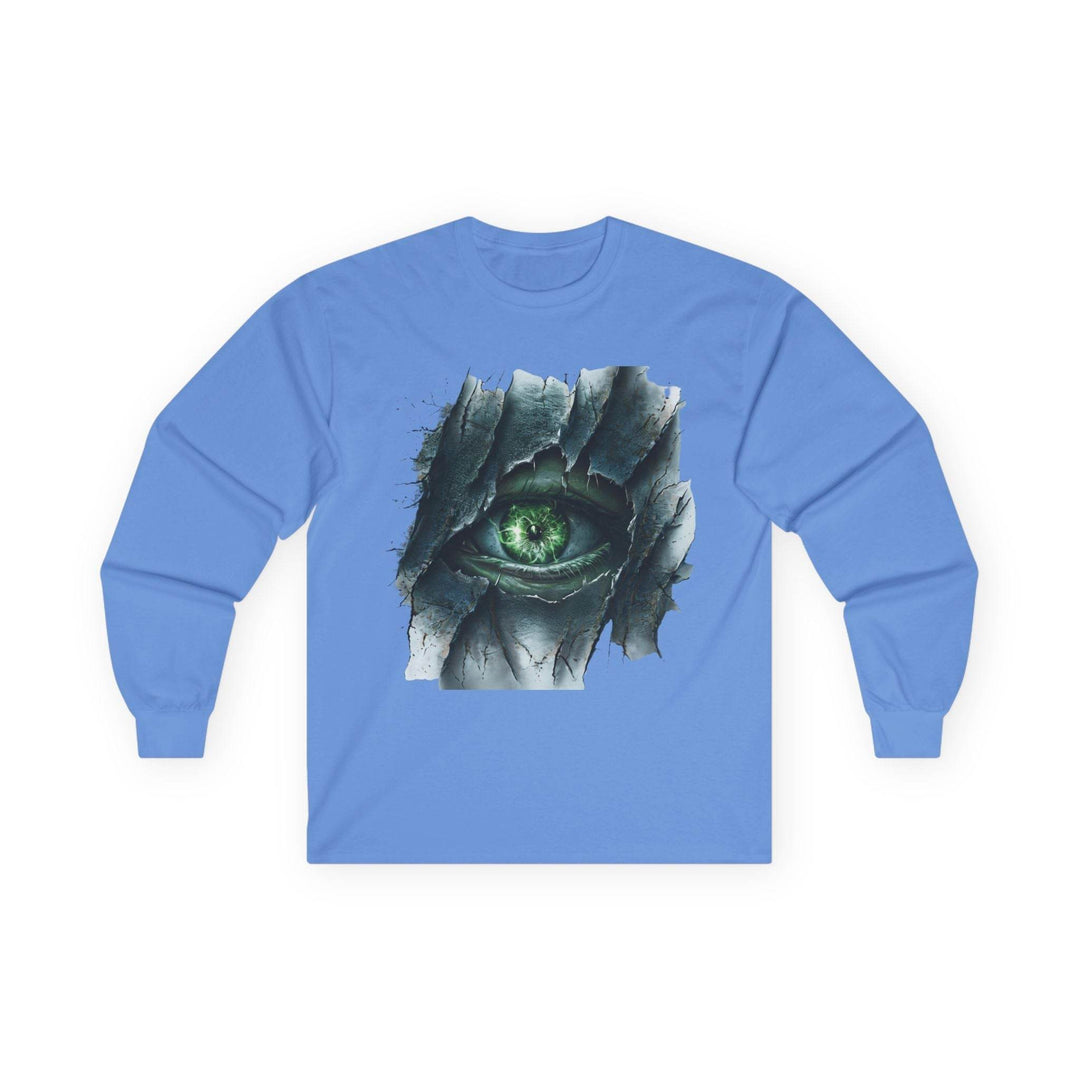 Peeking Eye Long Sleeve Halloween Top White - Gutsy Garb
