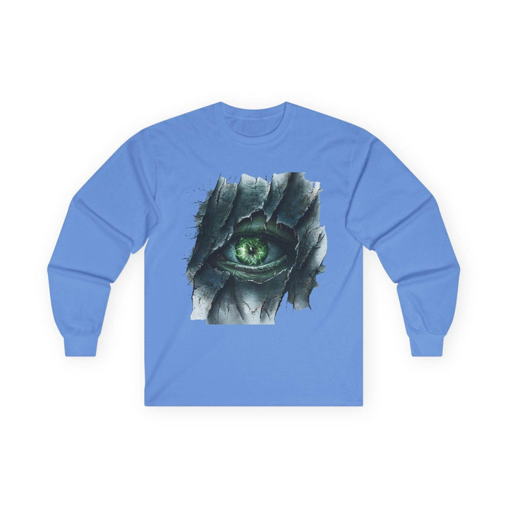 Peeking Eye Long Sleeve Halloween Top White - Gutsy Garb