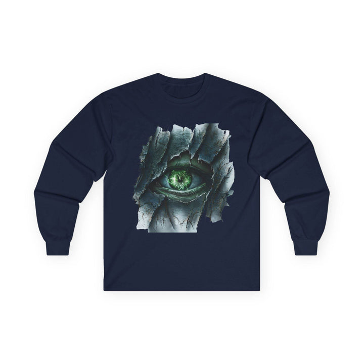 Peeking Eye Long Sleeve Halloween Top White - Gutsy Garb