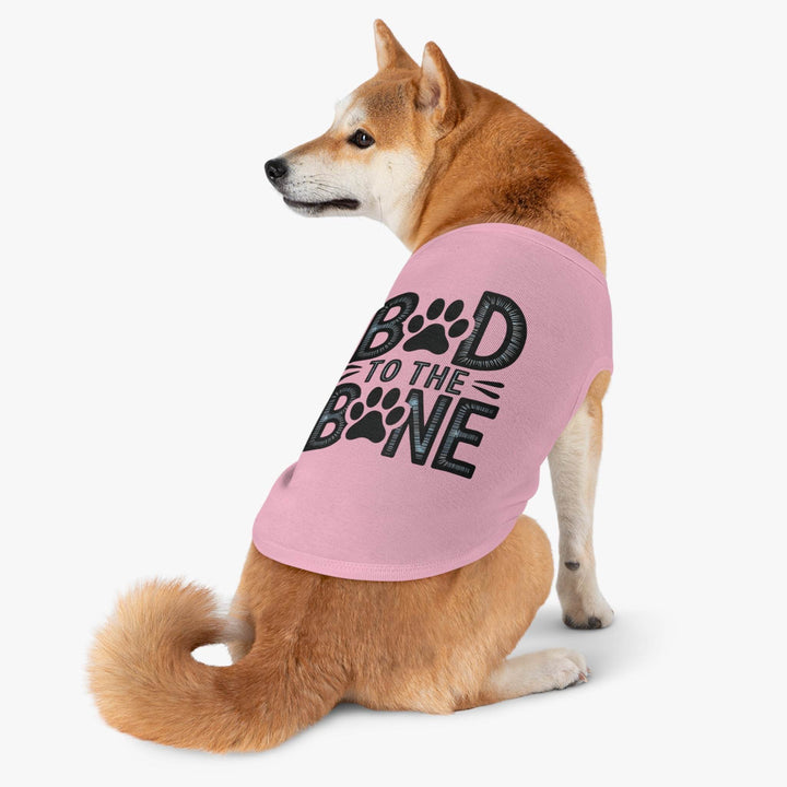 Bad to the Bone Dog Shirt - Bold Pet Tee - Gutsy Garb