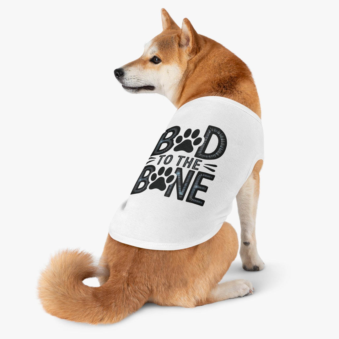 Bad to the Bone Dog Shirt - Bold Pet Tee - Gutsy Garb