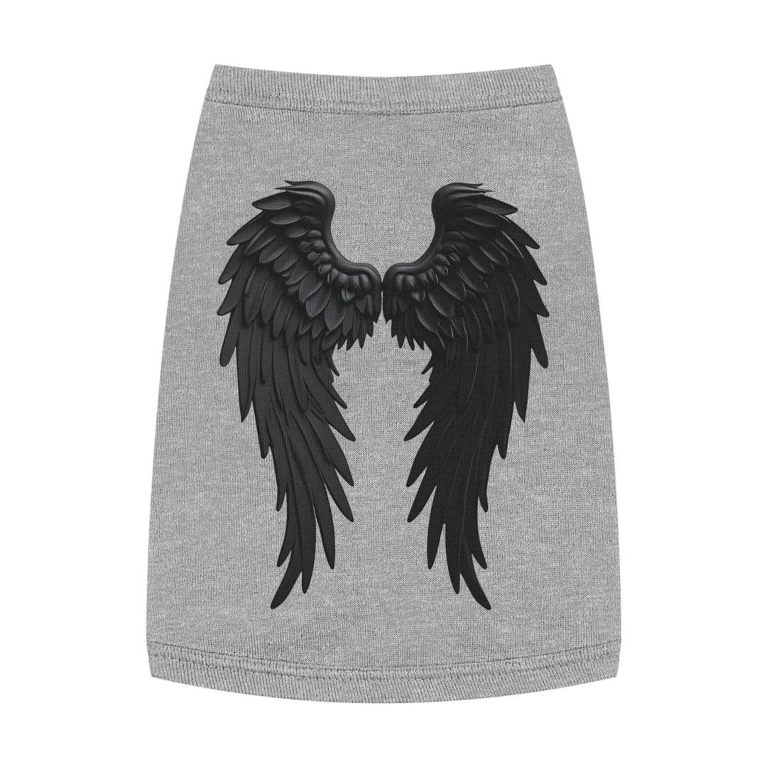 Dog Angel Wings Costume in Black on Grey - Gutsy Garb