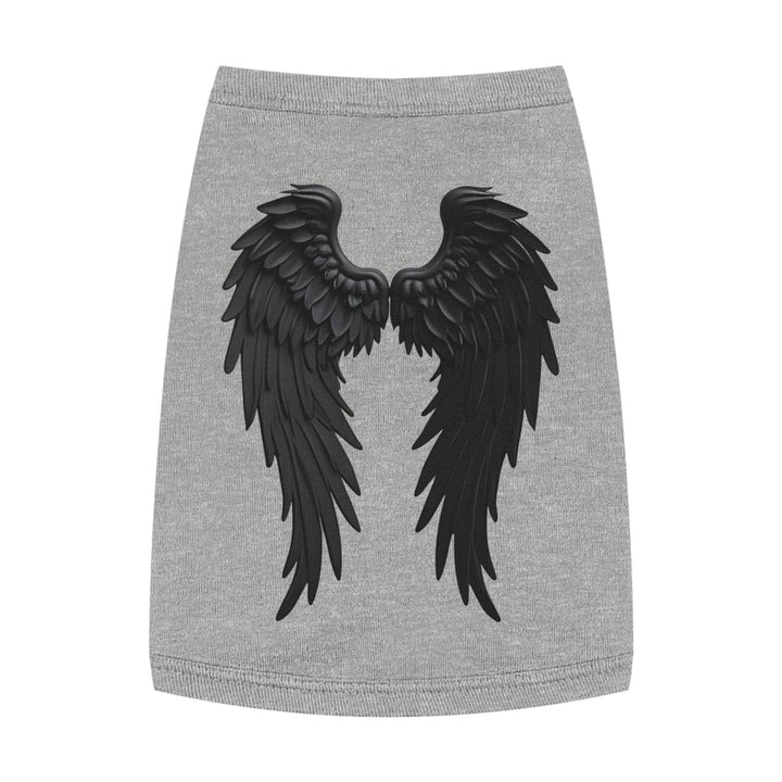 Dog Angel Wings Costume in Black on Grey - Gutsy Garb