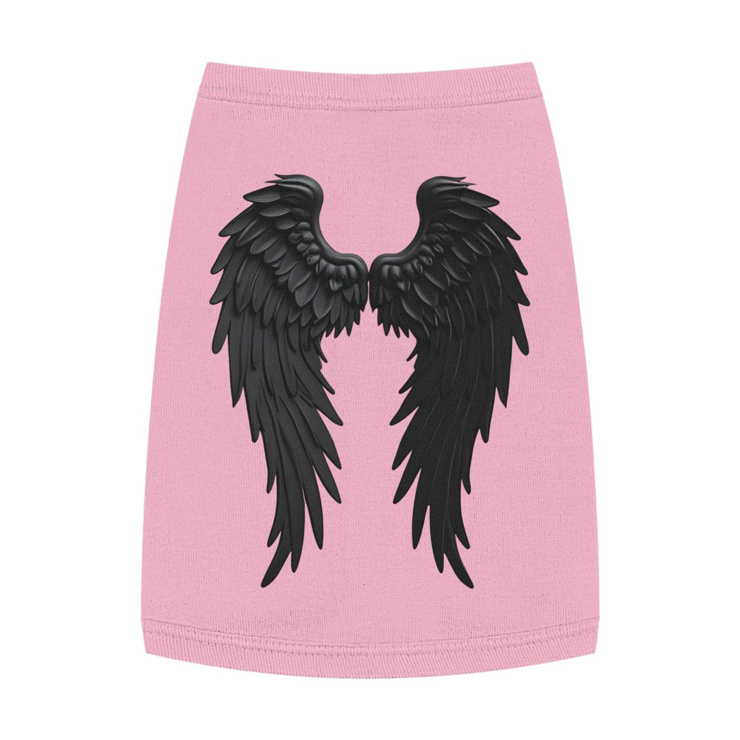 Dog Angel Wings Costume in Black on Grey - Gutsy Garb