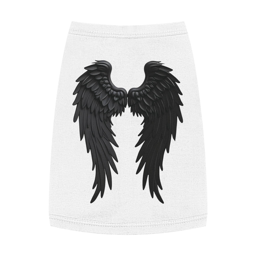 Dog Angel Wings Costume in Black on Grey - Gutsy Garb